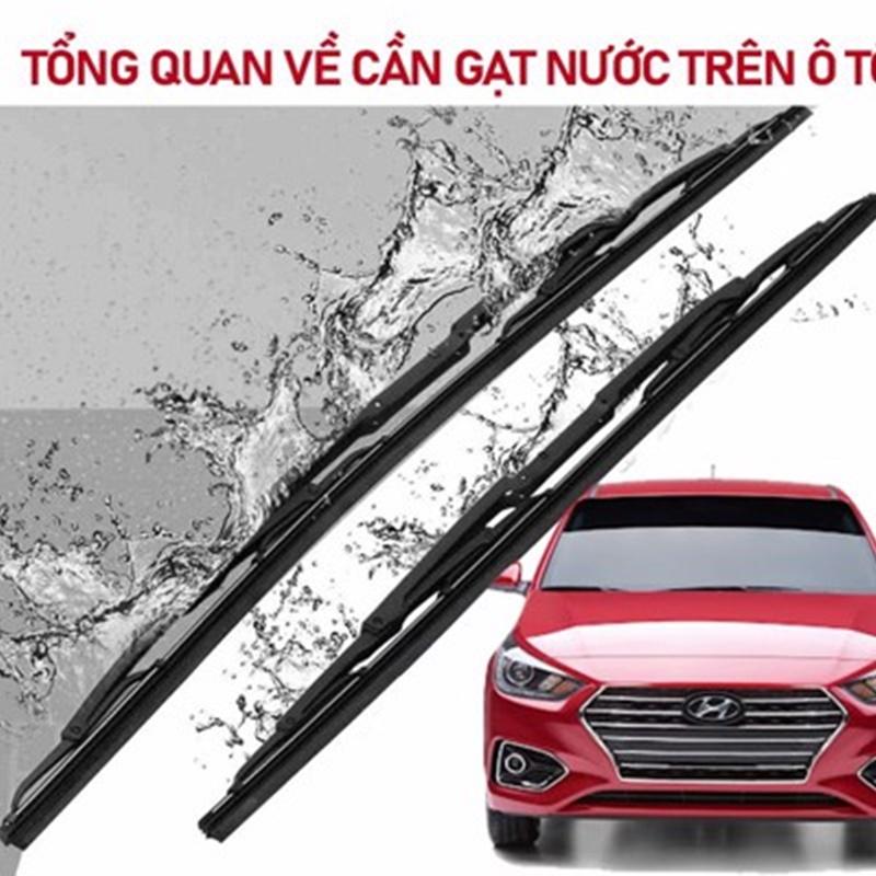 Gạt nước, cần gạt nước, gạt mưa silicone khung sắt cao cấp