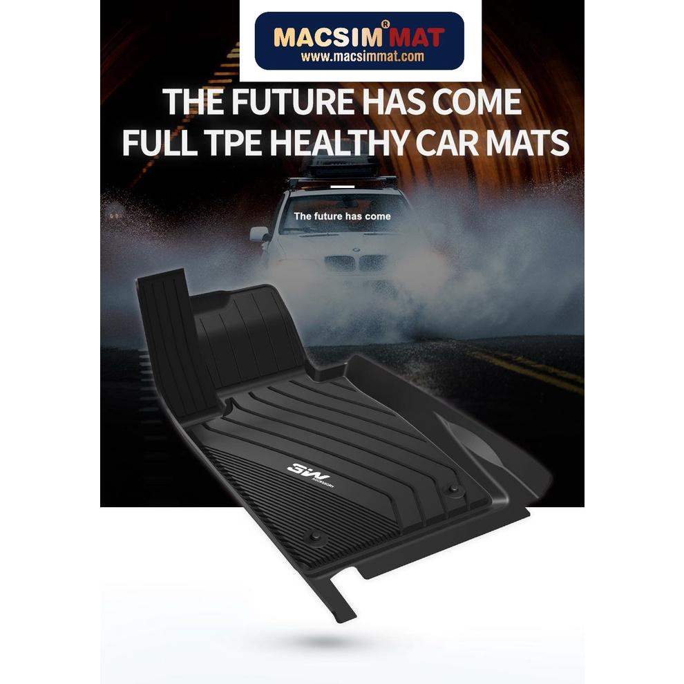 Thảm lót sàn xe ô tô BMW X1 2015-đến nay nhãn hiệu Macsim 3W - chất liệu nhựa TPE đúc khuôn cao cấp - màu đen