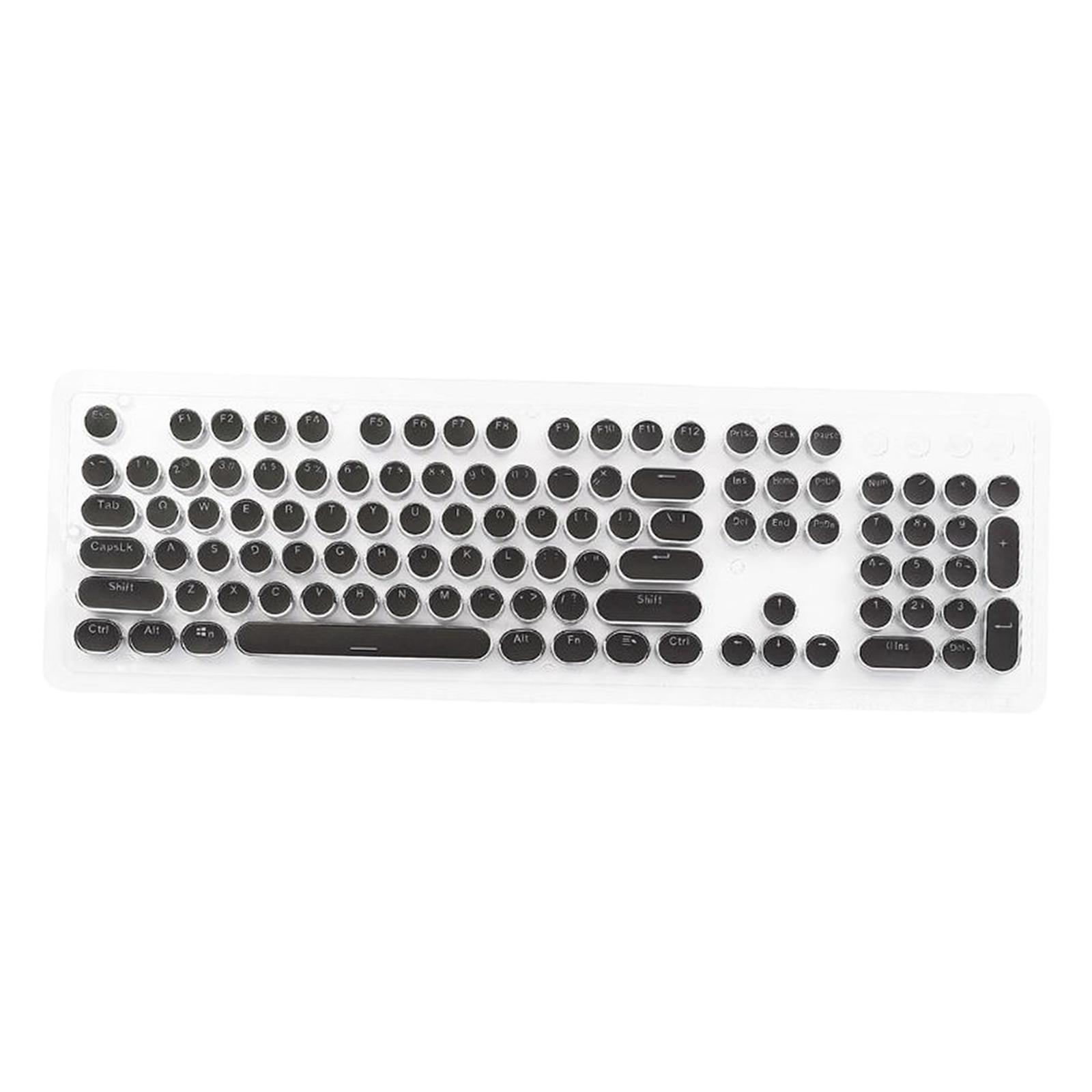 108Key Round  Double  PBT Gaming Keyboard Retro for Mechanical Gaming