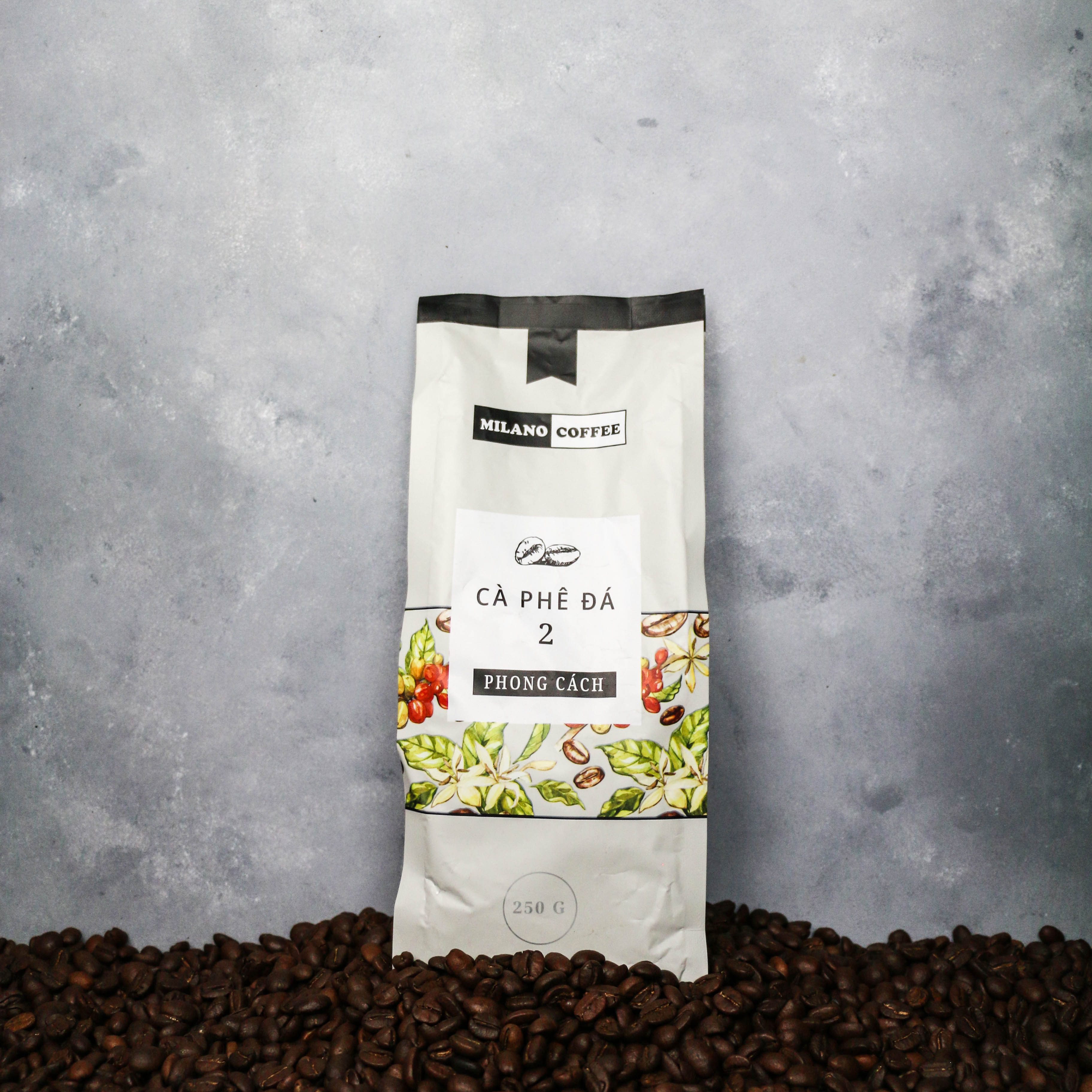Combo cà phê bột 250gr Loại Truyền Thống - Phong Cách - Sành Điệu - Sữa Huyền thoại