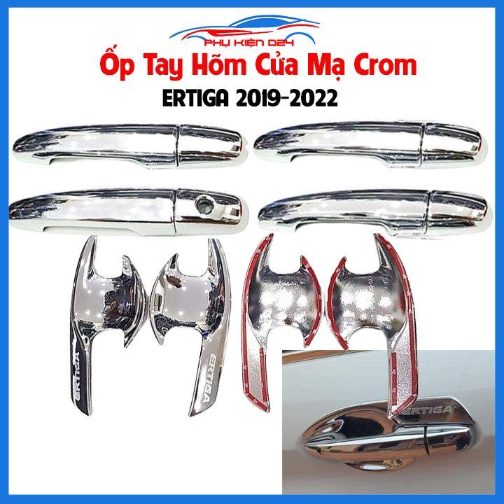 Ốp tay hõm cửa mạ crom Ertiga 2019-2020-2021-2022 bảo vệ chông trầy ô tô