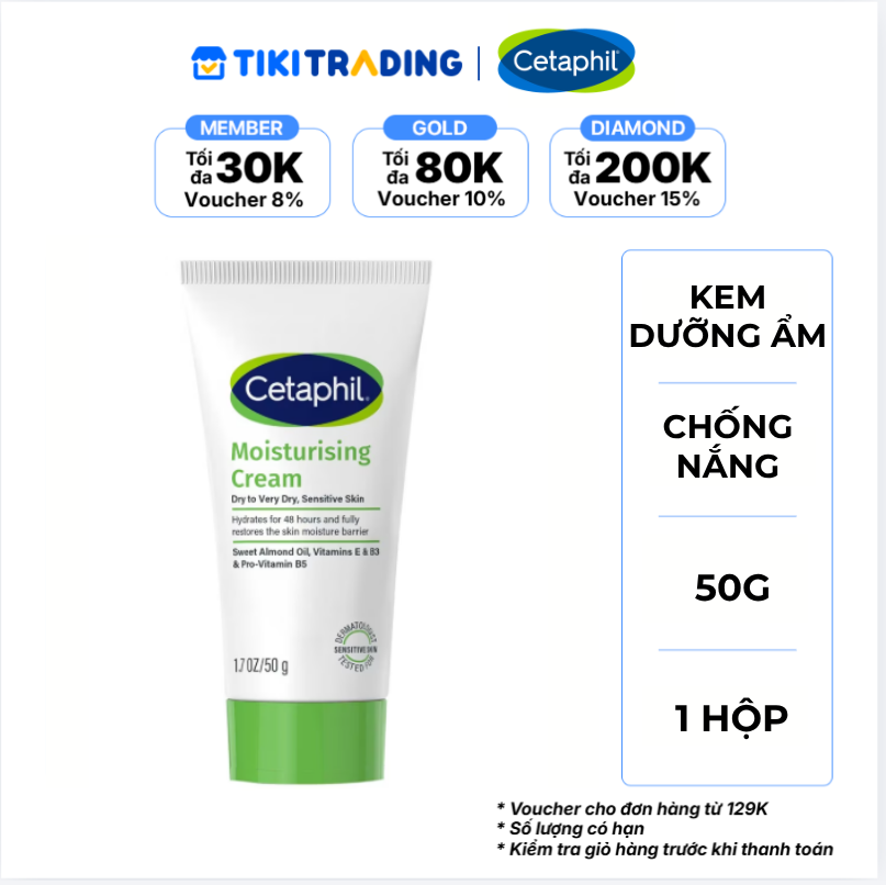 Kem Dưỡng Chống Nắng Bảo Vệ Hàng Ngày Cetaphil SPF50 50G