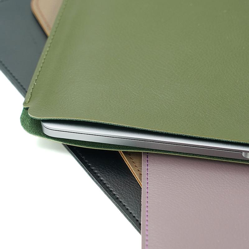 Cực Siêu Mỏng Túi Đựng Chăn, laptop Chất Liệu Da PU Cao Cấp Cho MacBook Air Pro 13 15 16 2018 Mac 12