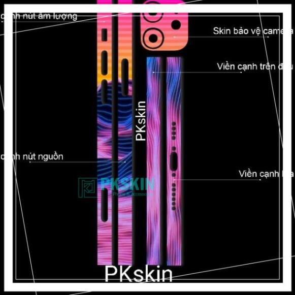 Miếng dán skin viền in hình cho iPhone 12, 12 pro, 12 pro max, 12 mini theo yêu cầu