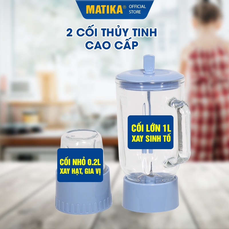 Máy xay sinh tố POVENA máy xay hoa quả đa năng 350W 2 cối xay tiện lợi PVN-311 - Hàng chính hãng