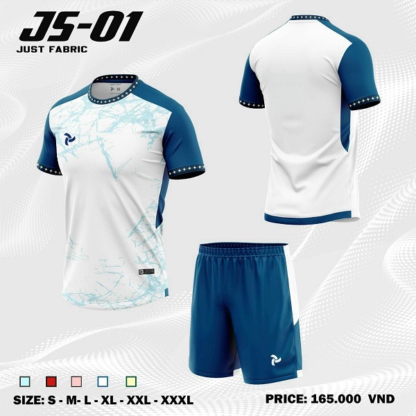 Bộ Quần Áo Bóng Đá Không Logo Justplay JS – 01