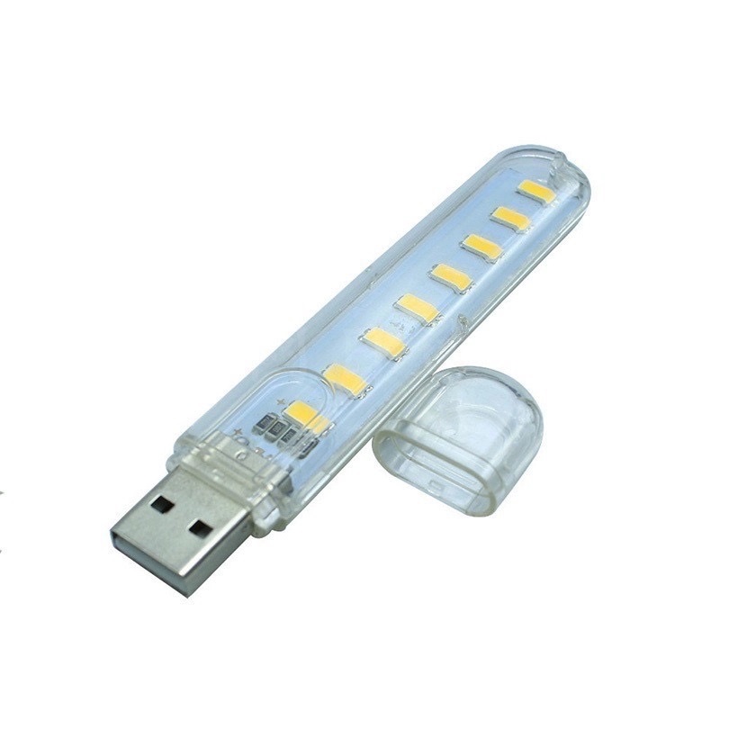 Đèn led USB 8 bóng siêu sáng cắm cổng USB - HN