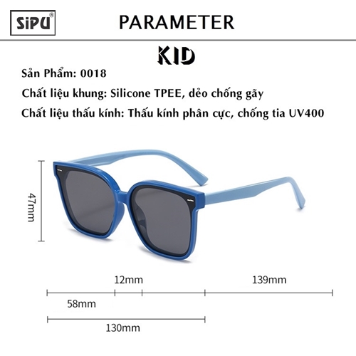 Mắt Kính Trẻ Em SiPU Chính Hãng Cao Cấp MK30 Chống UV400 + Chống gãy - Bé Trai Bé Gái