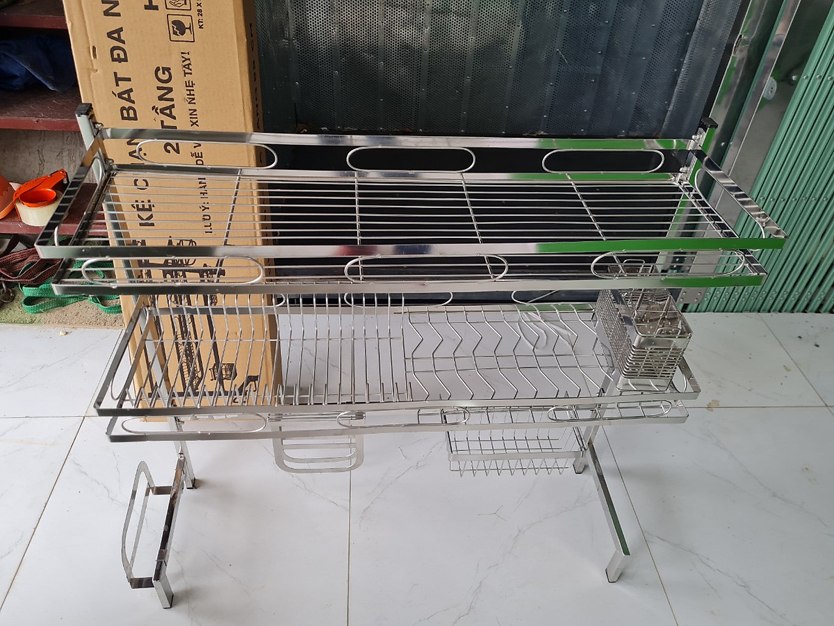 Kệ chén bát thông minh ANH LAM STORE chất liệu inox cao cấp không han gỉ tiết kiệm không gian gia đình - Mẫu mới 2022