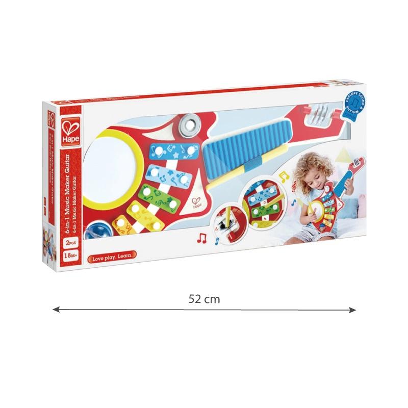 Đồ chơi bằng gỗ Hape bộ âm nhạc 6 trong 1 E0335A