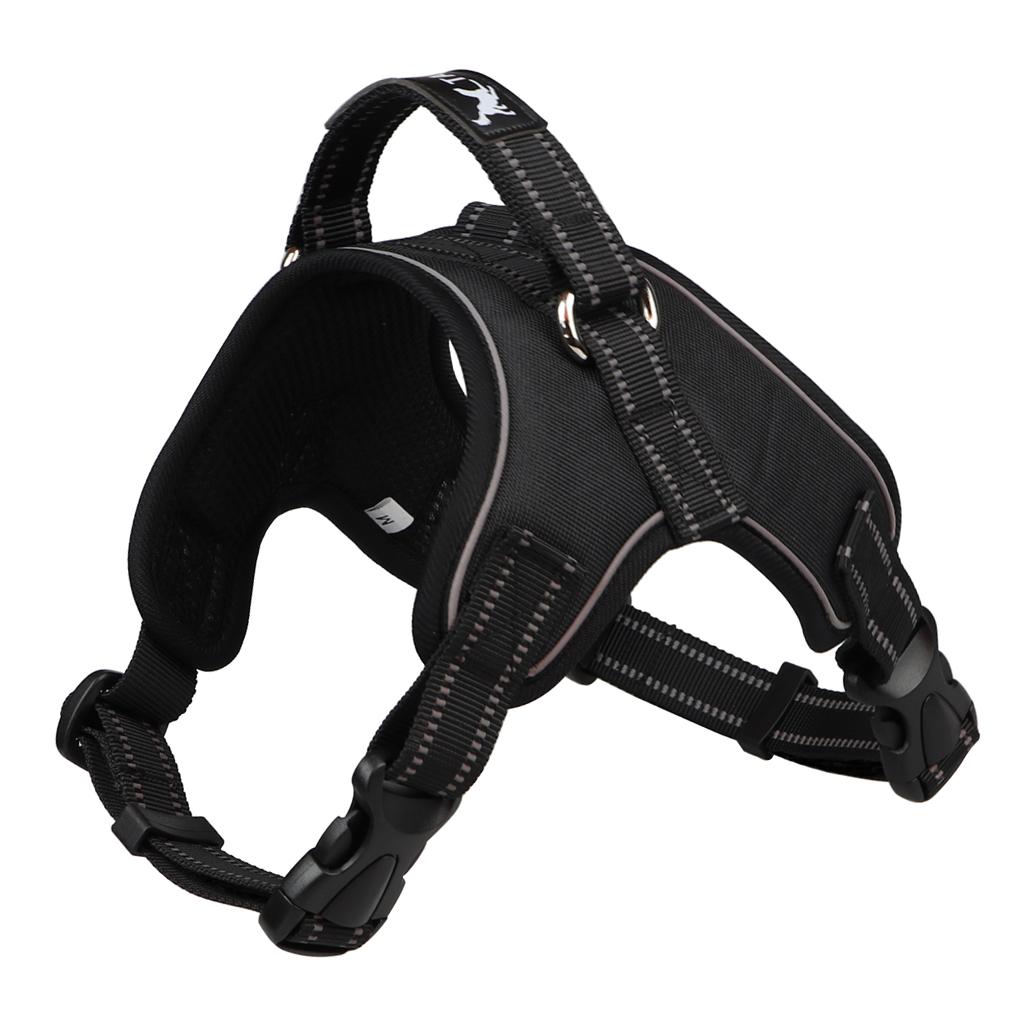 Pet Dog Chest Strap Harness Soft Adjustable Reflective Breathable Vest S