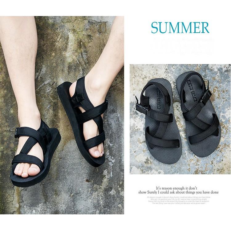 Dép Sandal Đôi Nam Nữ Đế Êm Quai Dù H76