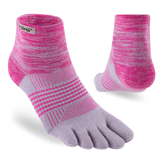 Tất Xỏ Ngón Nữ INJINJI Trail Midweight Mini Crew - Twinkle