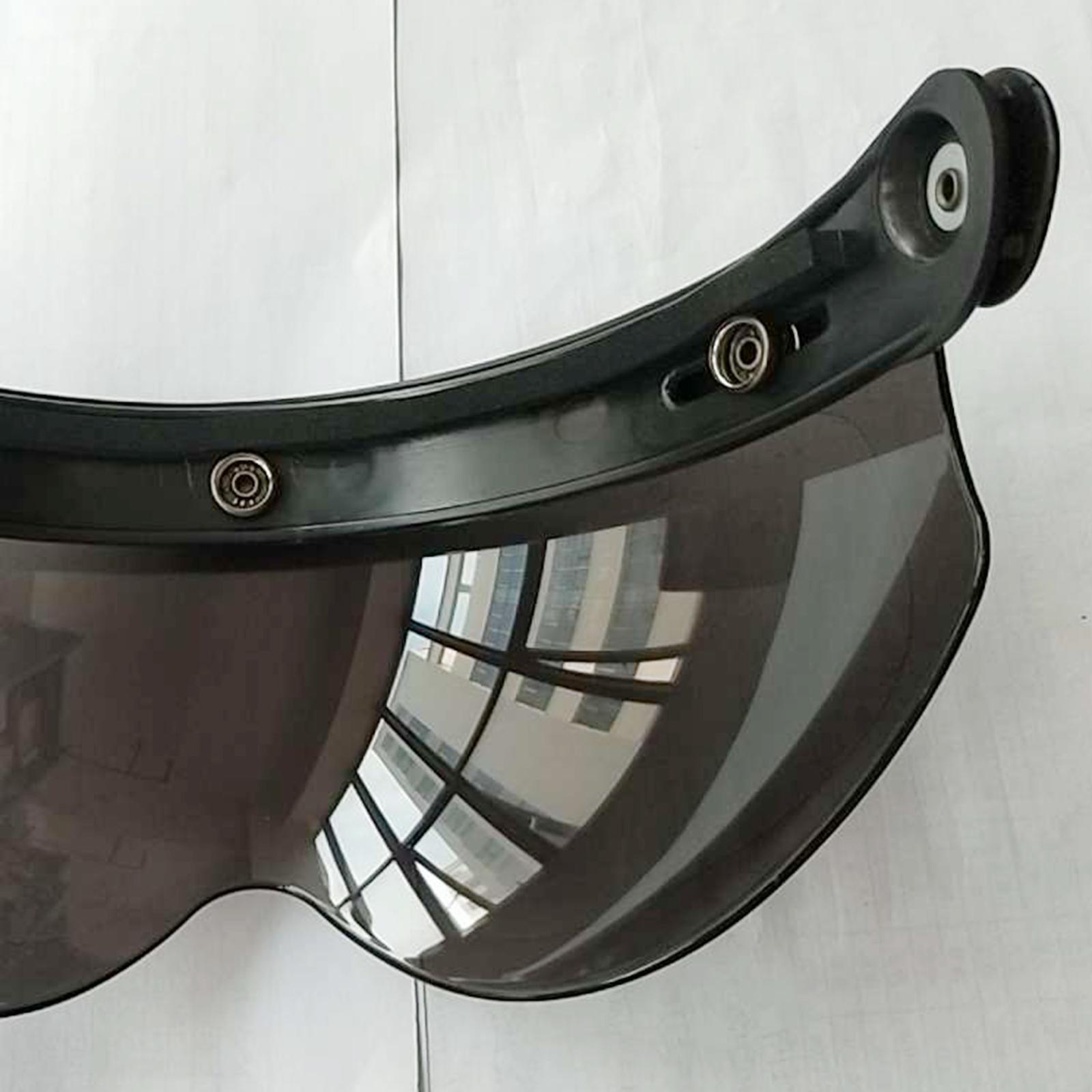 2PCS Up Down Visor Lens Replacement for 3 Button Motorcycle Helmets