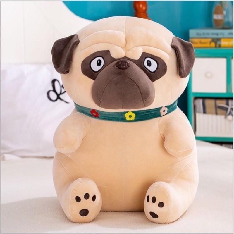 Gấu Bông Chó Mặt Nhăn Ngồi, Chó Pull Dog Bông,Chó Mặt Xệ size 65cm/55cm/35cm