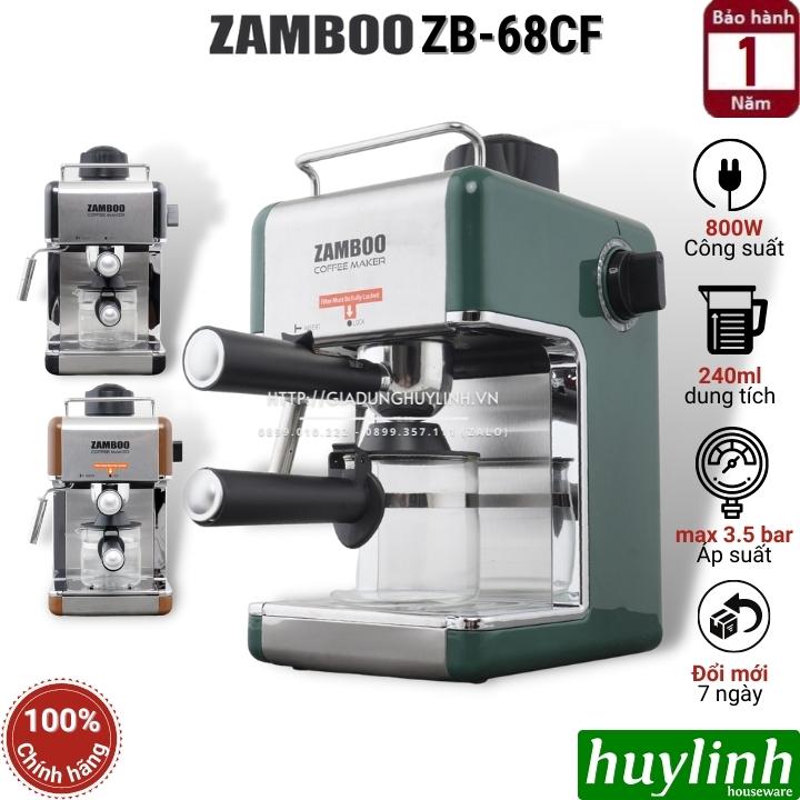 Máy pha cà phê Zamboo ZB-68CF - Hàng chính hãng