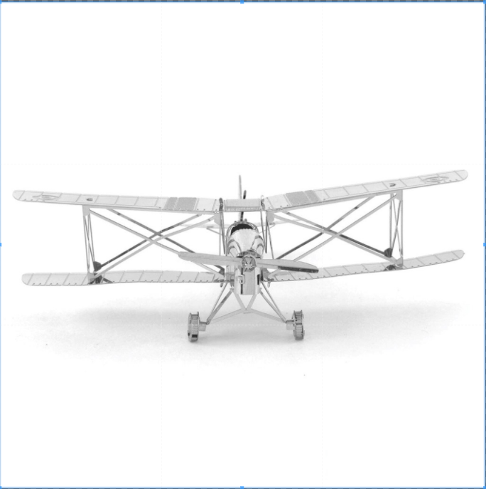 Mô hình tự lắp ráp 3D bằng kim loại không gỉ cao cấp - Máy bay Tiger Moth