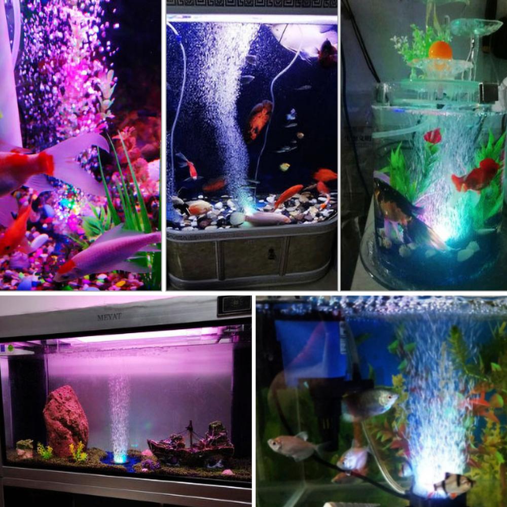 Đèn LED chìm trang trí hồ cá, có phun bong bóng khí