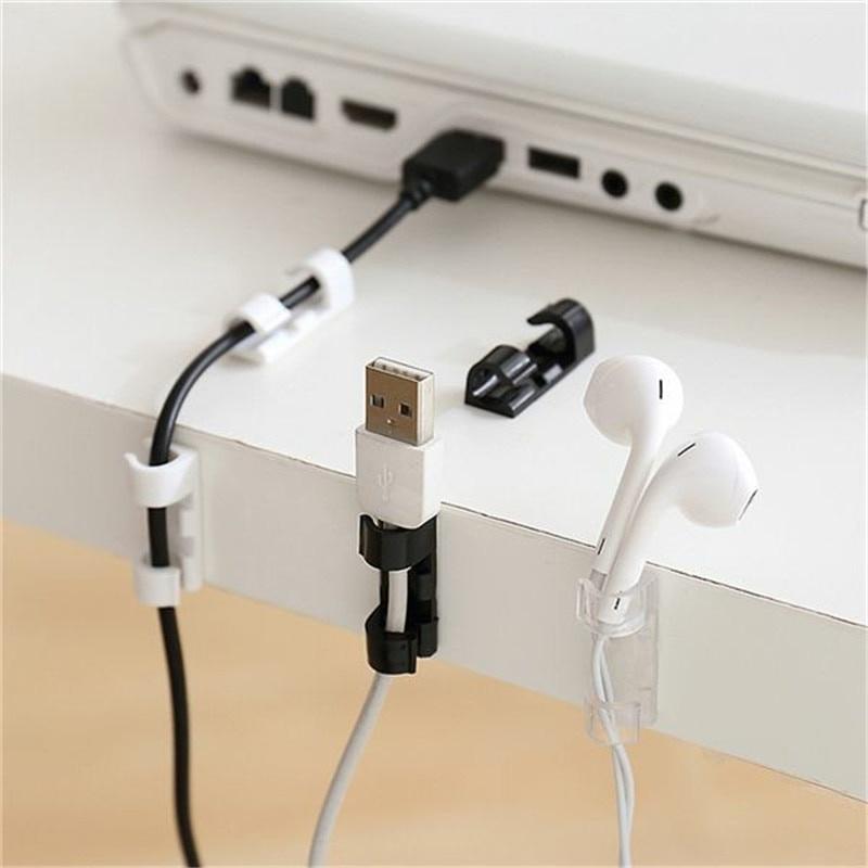 Set 20 Kẹp Cố Định Dây Cáp Sạc USB Tiện Lợi