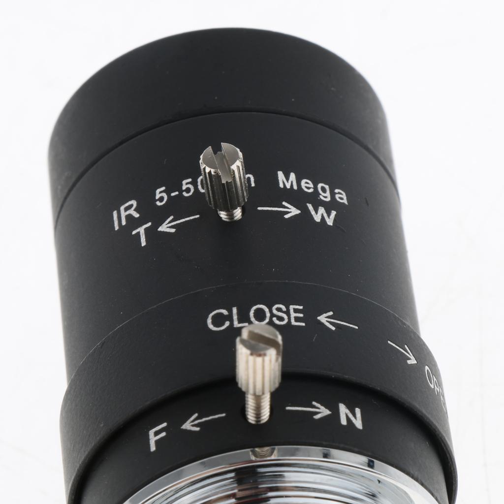 1/3 "5 50mm F1.6 CS Mount Manual IRIS Focus Varifocal  Camera Lens