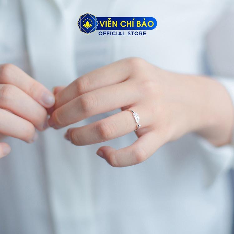 Nhẫn bạc nữ lông vũ loại nhỏ chất liệu bạc 925 thời trang phụ kiện trang sức nữ thương hiệu Viễn Chí Bảo N400129