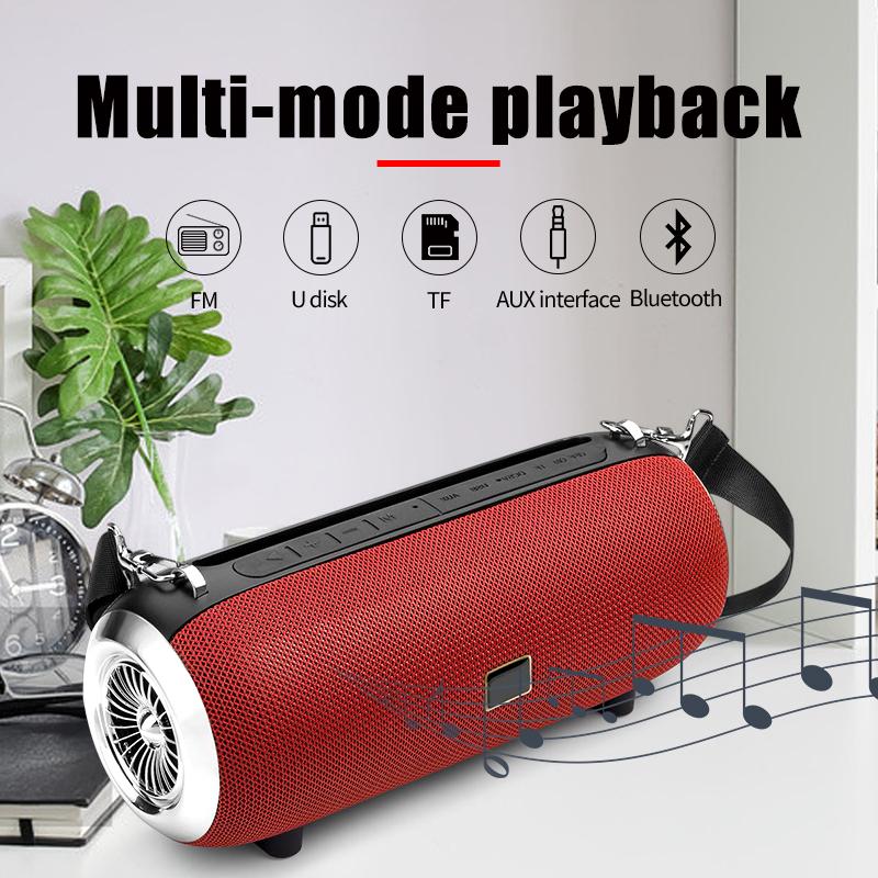 40W công suất cao không dây bluetooth di động ngoài trời Cột di động mạnh mẽ BAS Color: Red