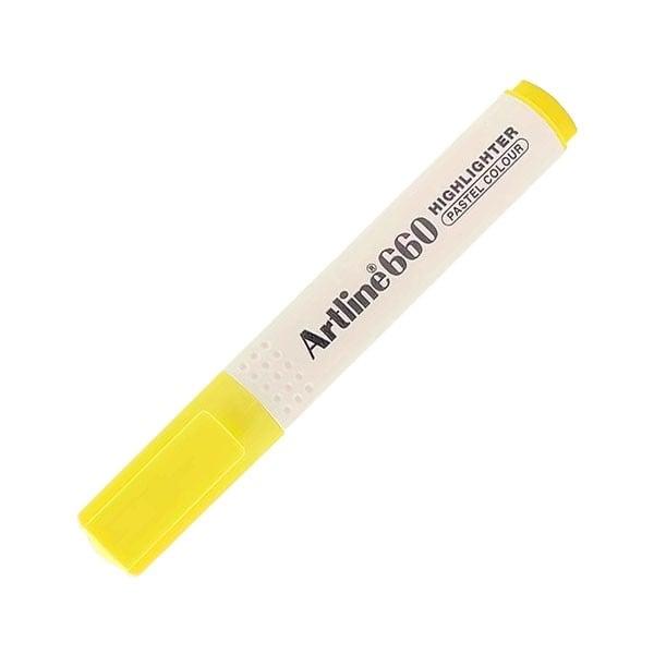 Bút dạ quang Pastel Artline EK-660,Vàng,1.0-4.0mm