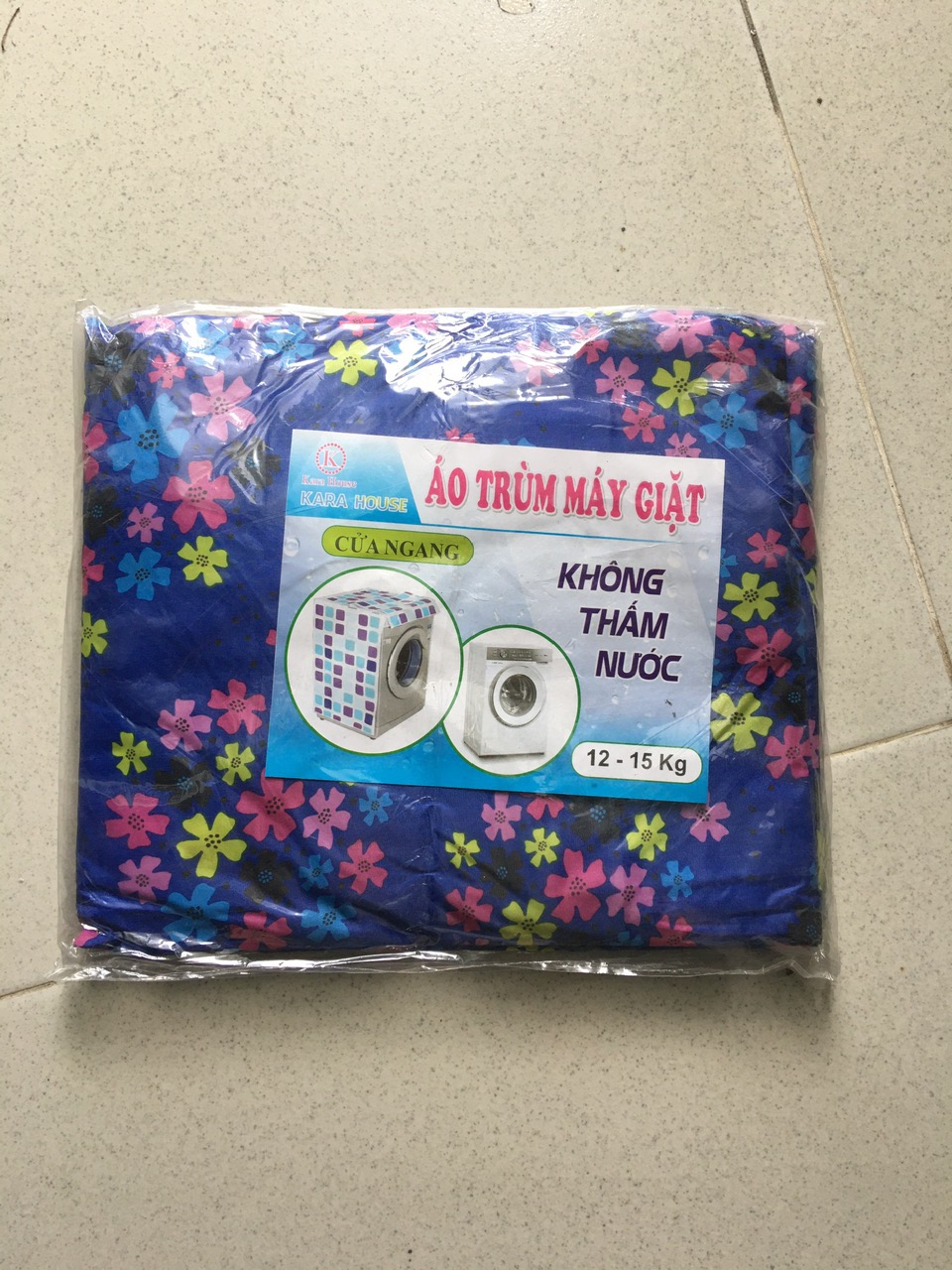 Áo trùm máy giặt cửa ngang ,vải dù siêu bền tiện lợi cho tất cả máy từ 7-15 kg chống thấm tối đa
