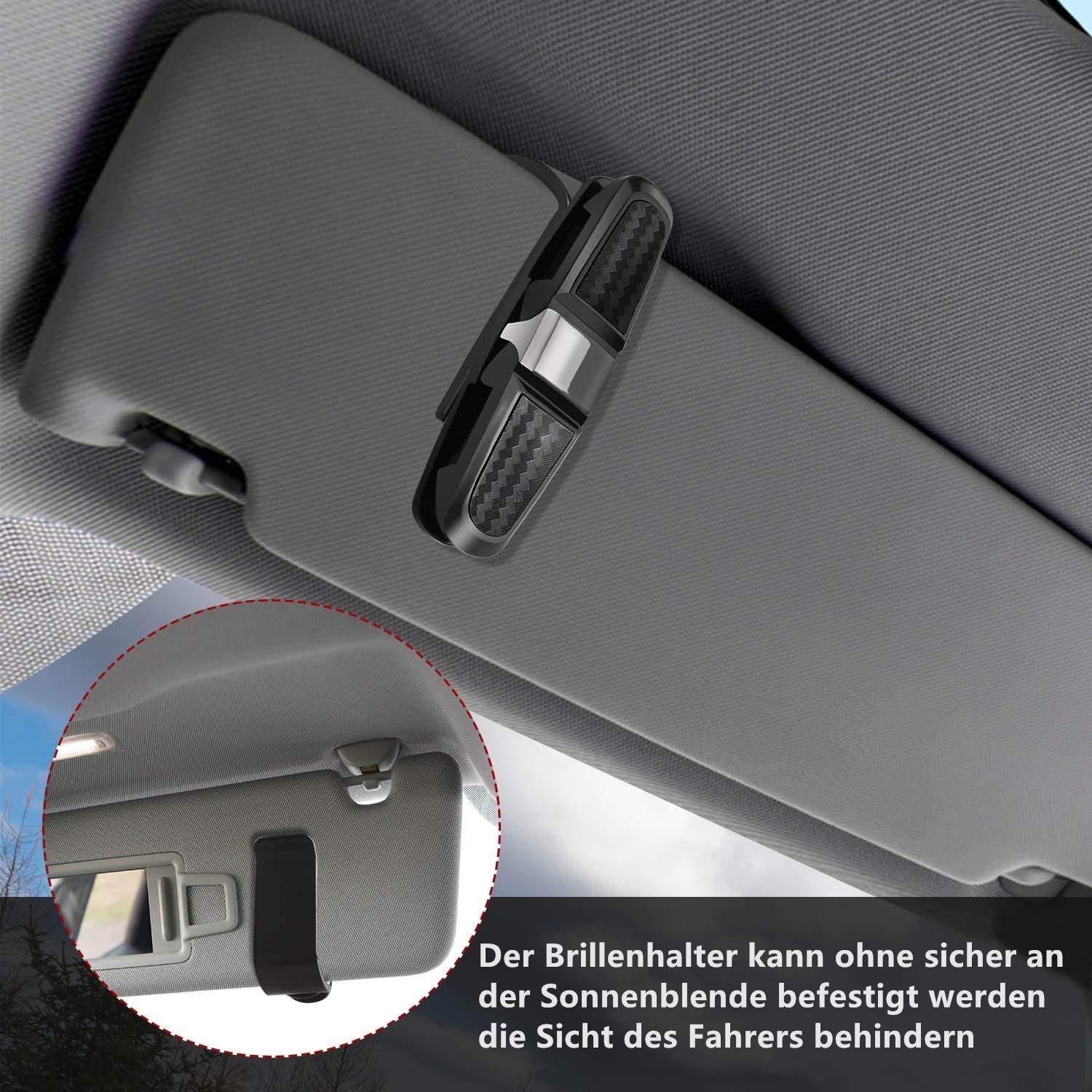 Xe giữ thủy tinh, 2 gói xe kính râm, kính râm với thẻ clip thẻ, giá đỡ kính đôi