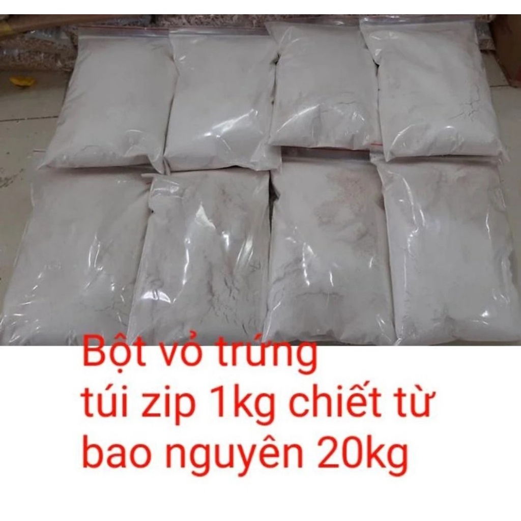 Vỏ trứng gà zipper 1 kg dạng bột mịn nhập khẩu từ Nhật Bản tăng cường canxi cho cây