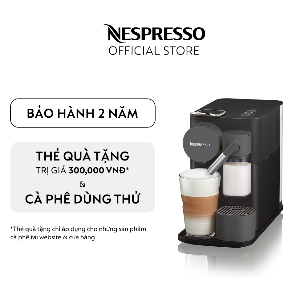 Máy pha cà phê Nespresso Lattissima One Đen - Hàng chính hãng