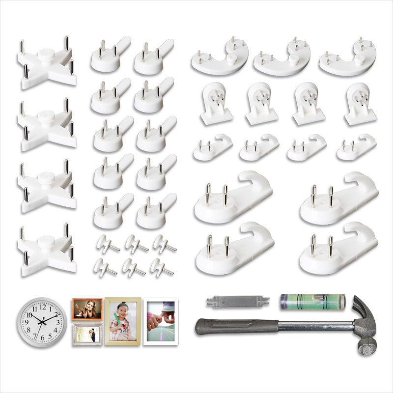 Set 10 móc treo đồ gắn tường tiện lợi