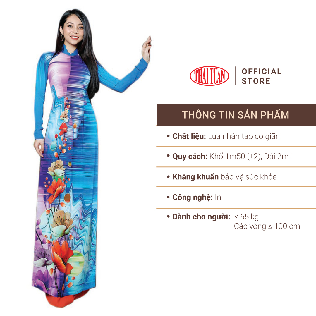 Vải Áo Dài In Họa Tiết Kháng Khuẩn Khổ 1m50 Dài 2m1 | ASBR533236DDAB