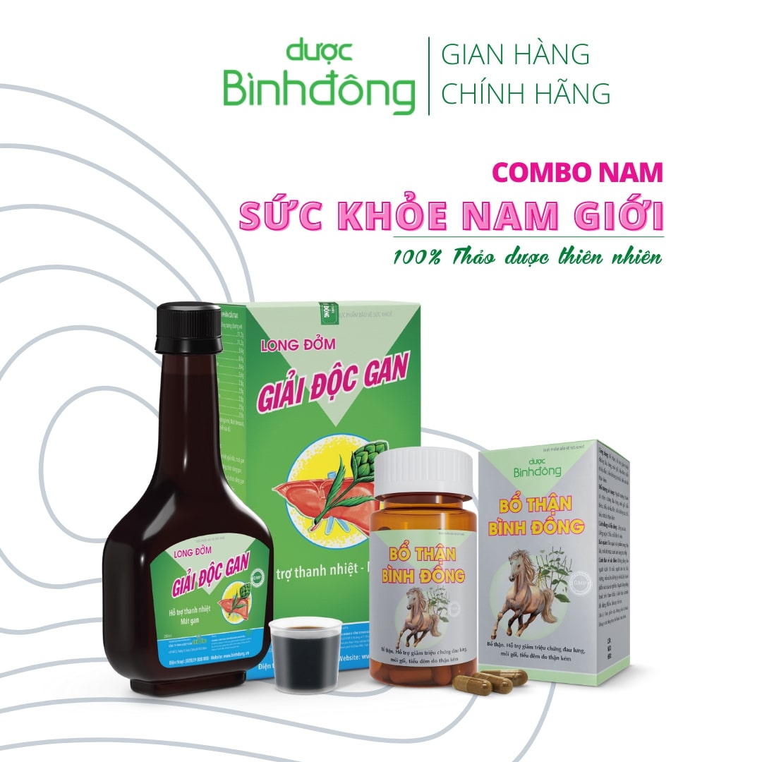 Combo Sức Khỏe Nam Giới Dược Bình Đông - Bổ thận mát gan, tăng cường sinh lý, cải thiện chức năng gan thận