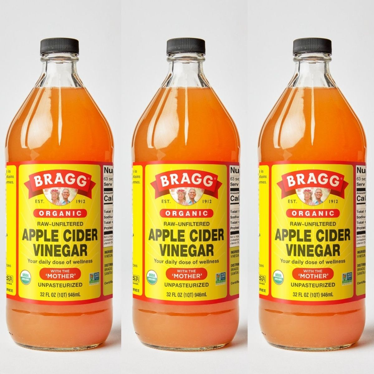 Giấm táo hữu cơ Organic Bragg 946ml (3 chai)