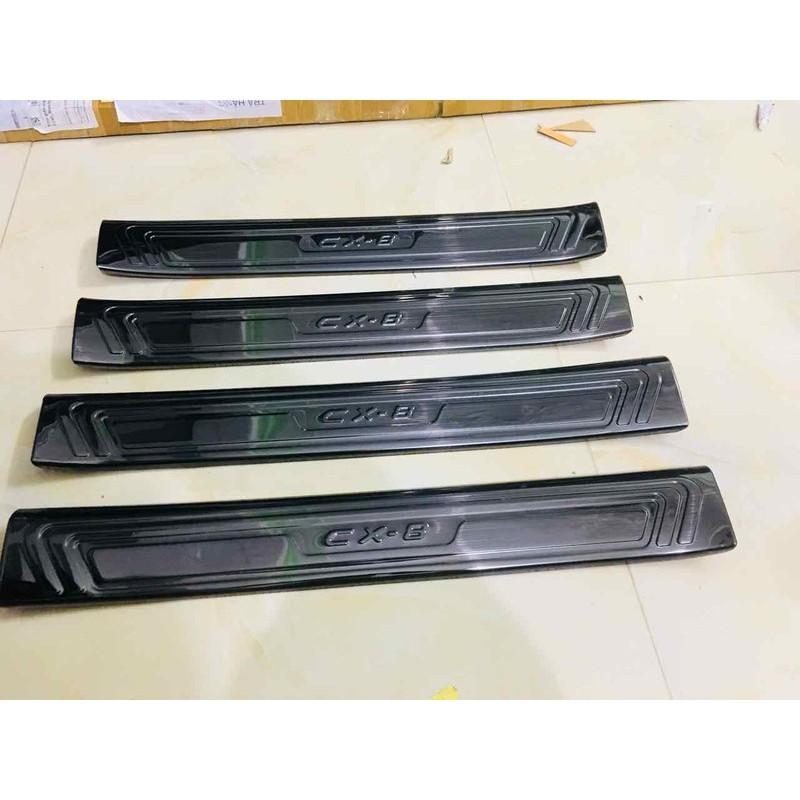 Ốp bậc trong ngoài xe mazda Cx8 2019 mẫu titan