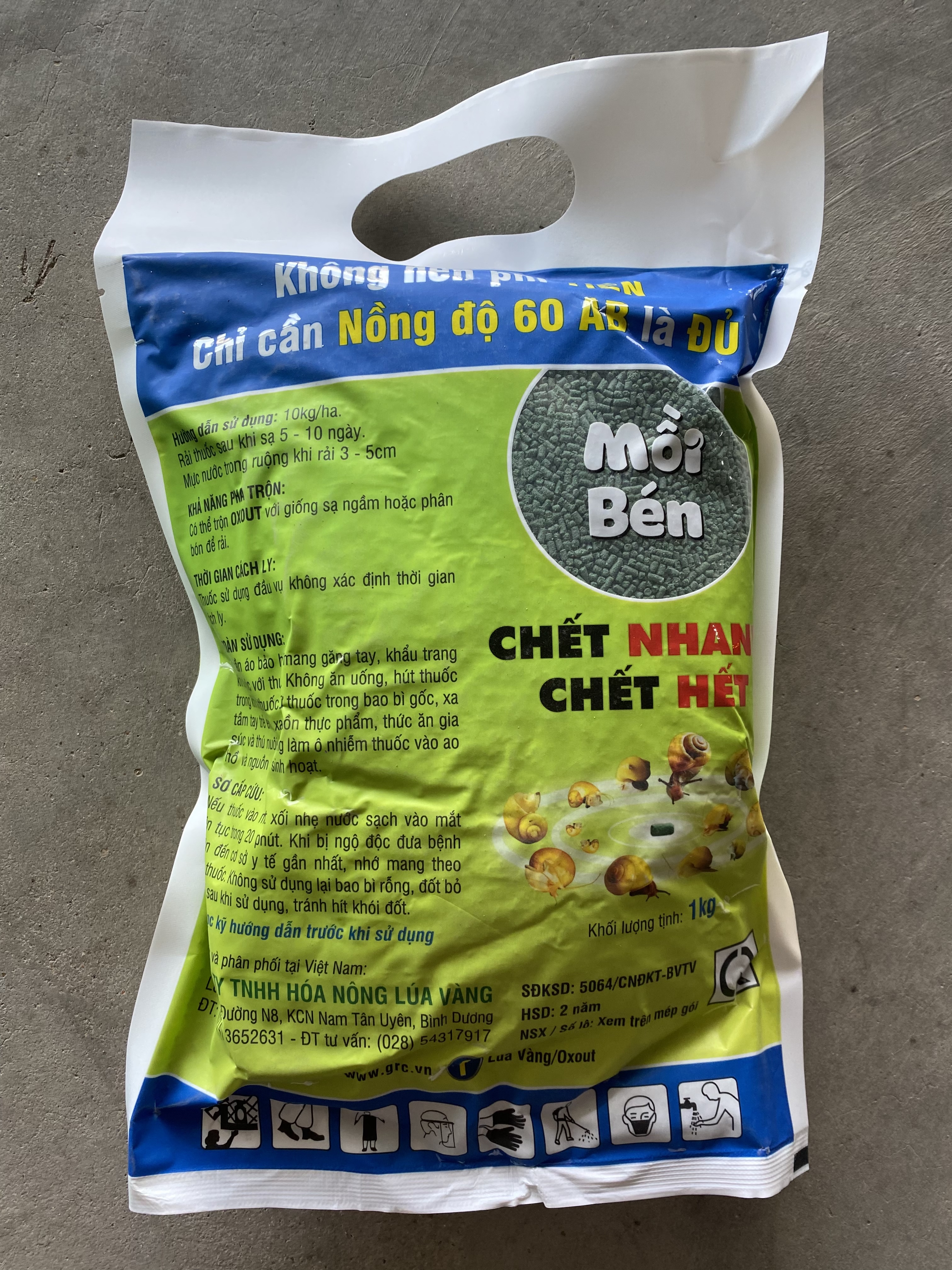 Bả diệt ốc sên, ốc bươu vàng, ốc xoắn TOXBAIT (1kg) - Thuốc diệt ốc