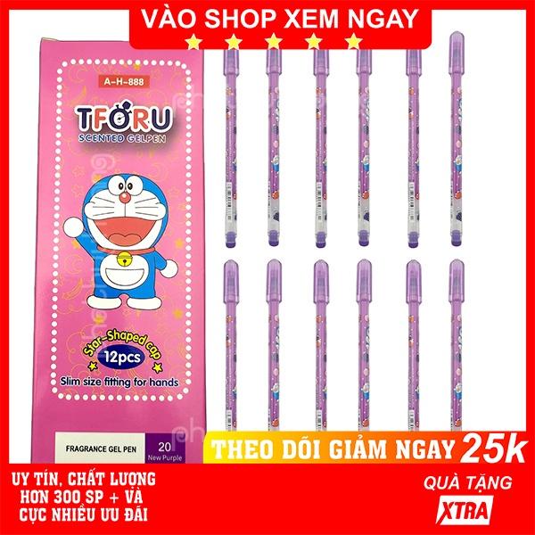 Hộp 12 bút mực xanh / tím có mùi mực thơm