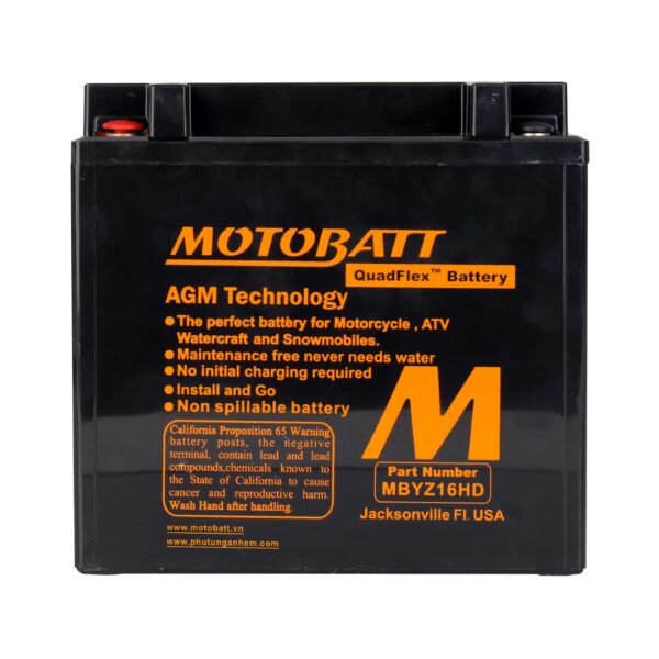 Bình Ắc Quy Motobatt MBYZ16HD Cho Nhiều Dòng Xe BMW GS Harley Triumph