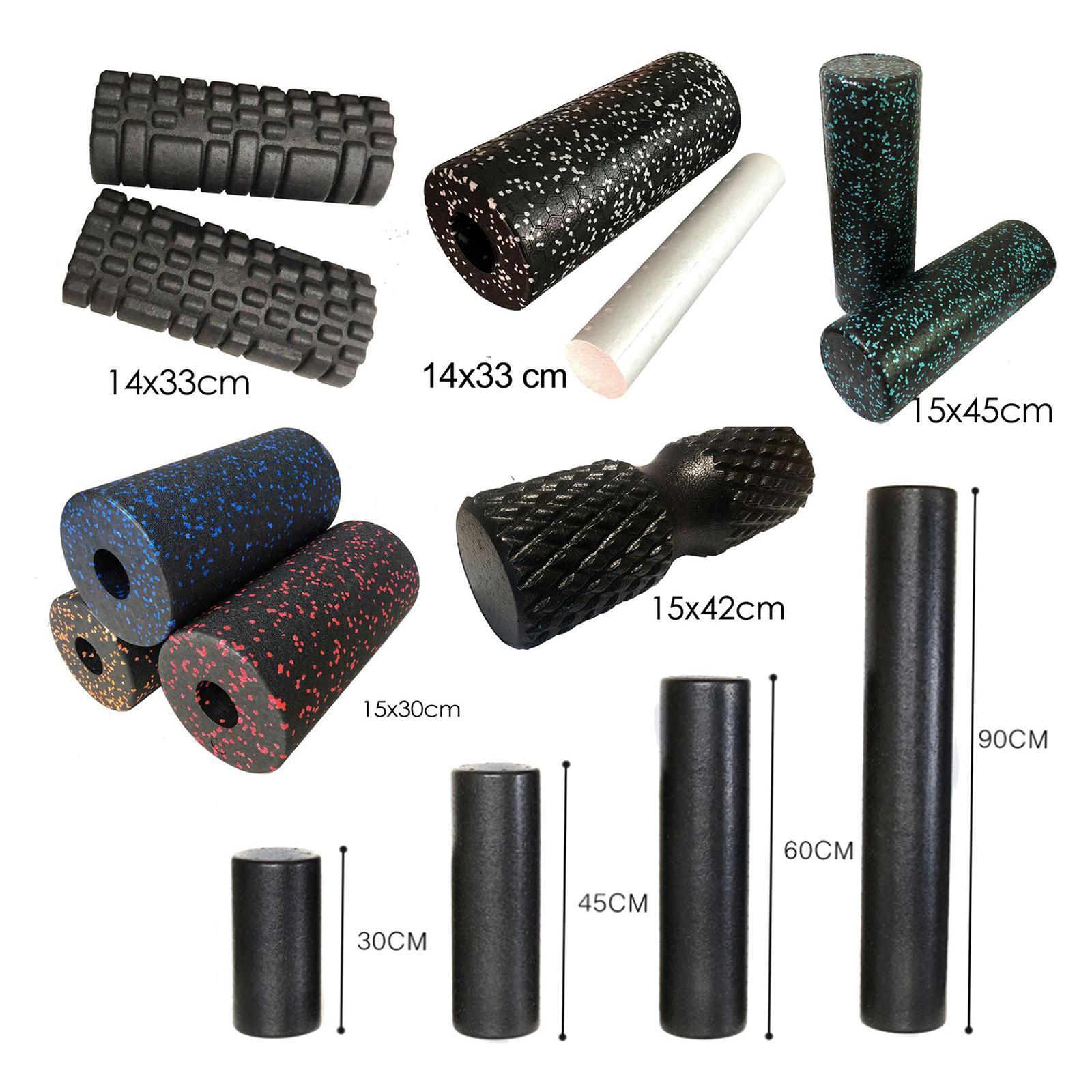 High Density Extra Firm Round Foam Roller for Exercise, Yoga, Pilates and Workout