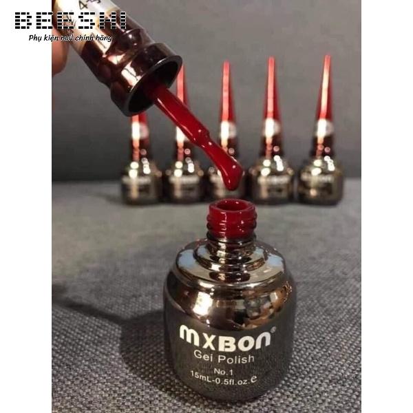 Sơn gel mxbon đỏ lên màu chuẩn 15ml- beeshi shop nail