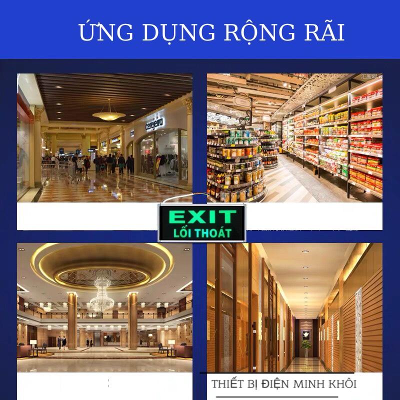 Đèn Exit Thoát Hiểm 2 mặt và 1 mặt, Đèn Led Dạ Quang, biến exit thoát hiểm giá rẻ,biển báo đèn dạ quang