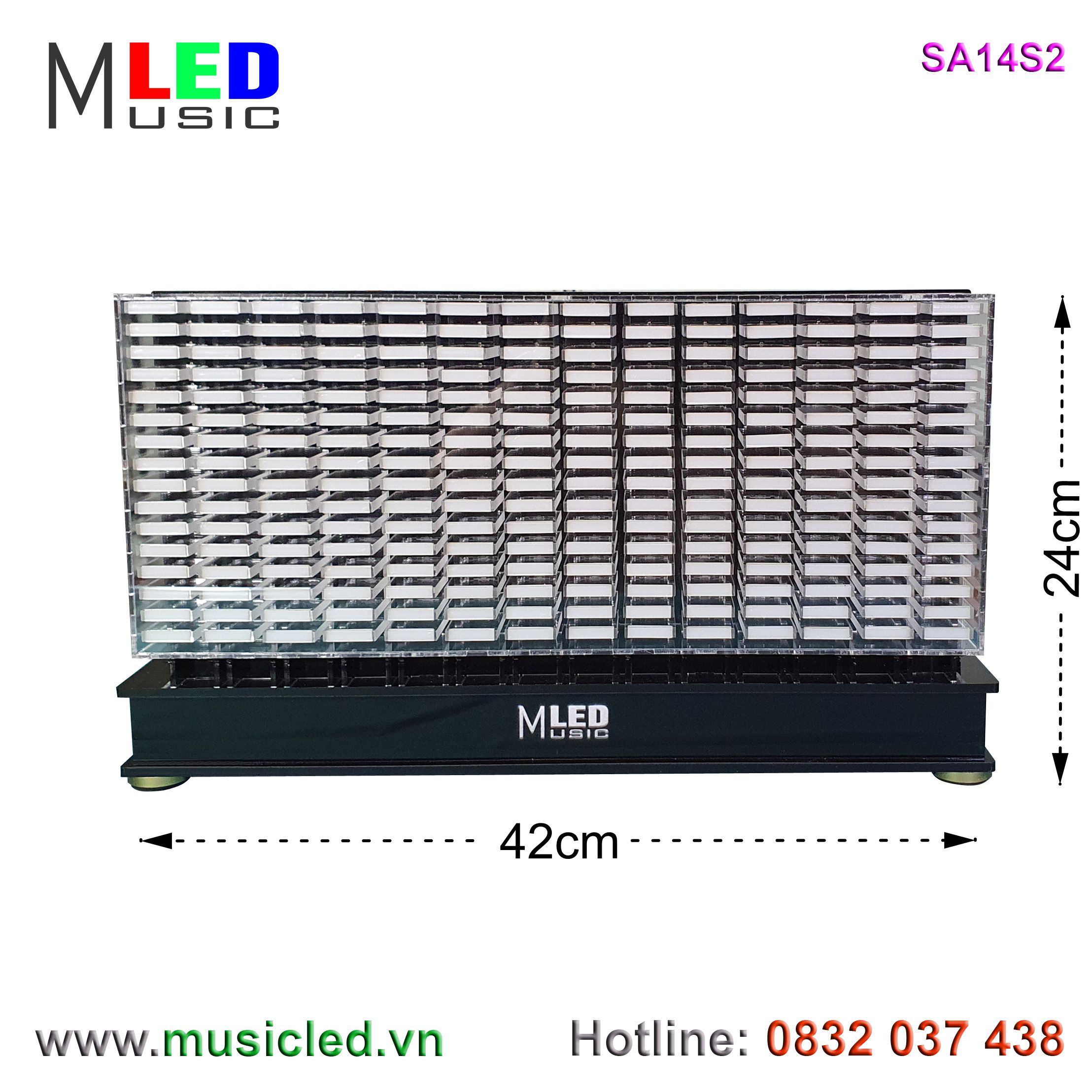 Dàn đèn Music LED nháy theo tần số nhạc 14 cột để bàn