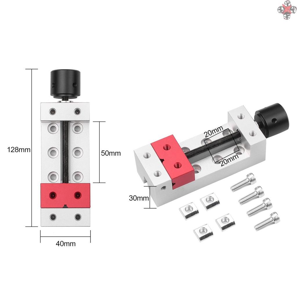 2-Inch Mini Drill Press Vise Flat Clamp C Clamp Bench Vise for Carving Engraving Machine Walnut Jewelry Watch Repairing