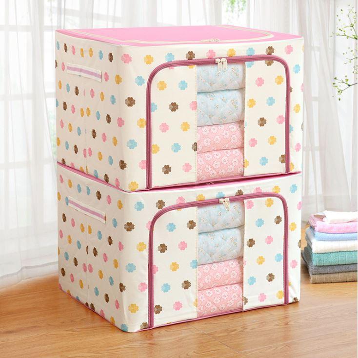 Túi Đựng Chăn Màn, Quần Áo Khung Sắt Gấp Gọn Cao Cấp miDoctor 50x40x33cm miDoctor