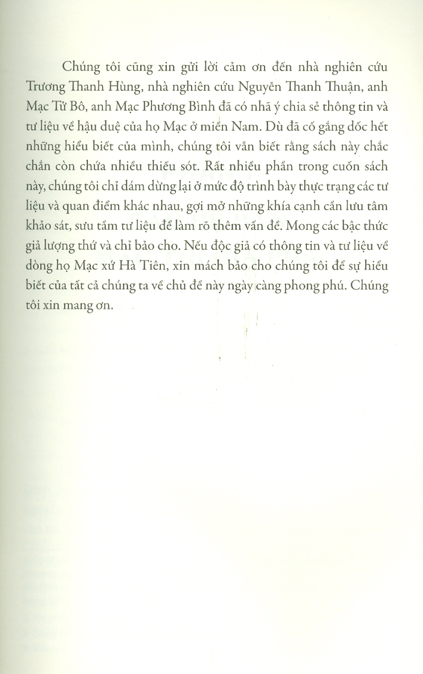 Mạc Thị Gia Phả (Họ Mạc với vùng đất Hà Tiên)