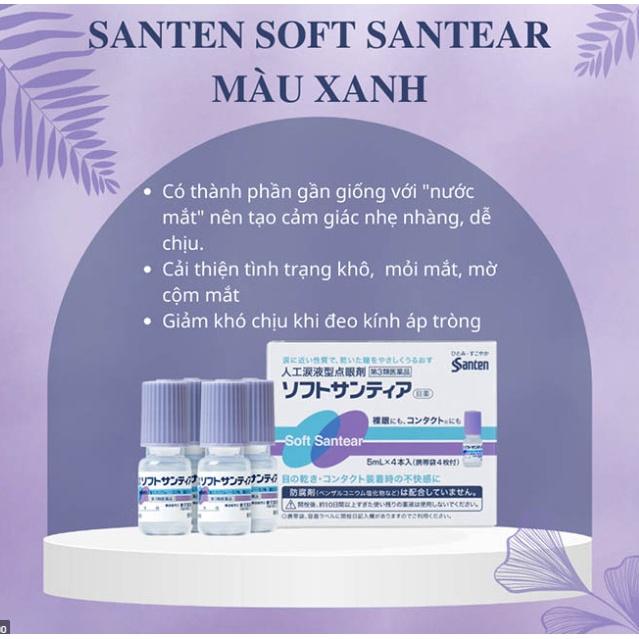 Nước nhỏ mắt nhân tạo Soft Santear set 4 lọ x 5ml