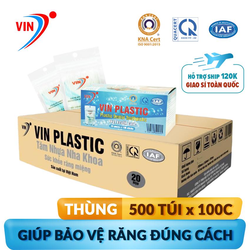 Tăm nha khoa (Thùng 20 lốc x lốc 25 túi x Túi 100 cái)