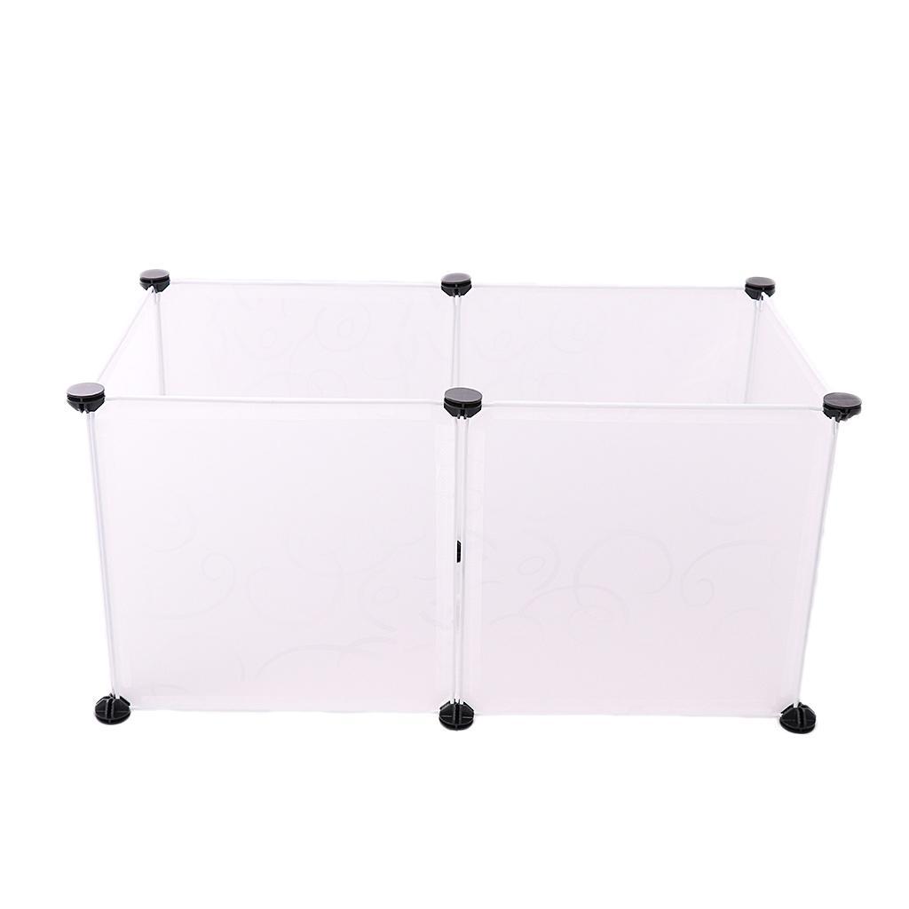 3pcs 6 Panels Hamster Pen Small Animal Playpen Indoor/Outdoor Enclosure Cage