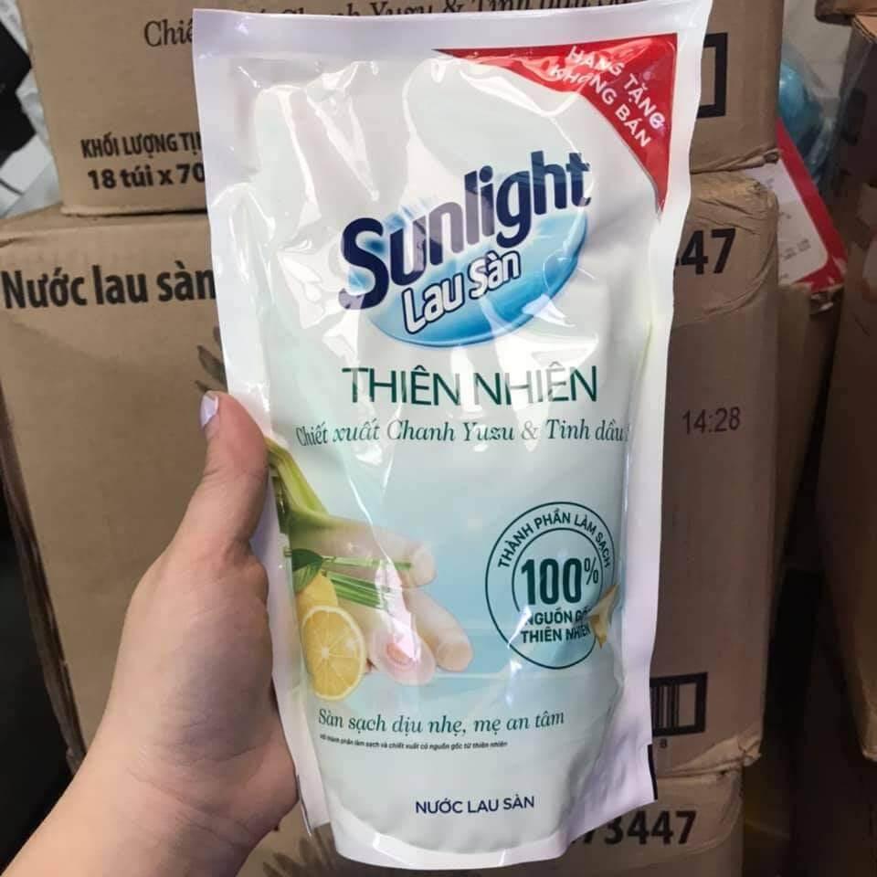 Nước lau sàn Sunlight hương thơm tinh dầu sả chanh 700ml chính hãng